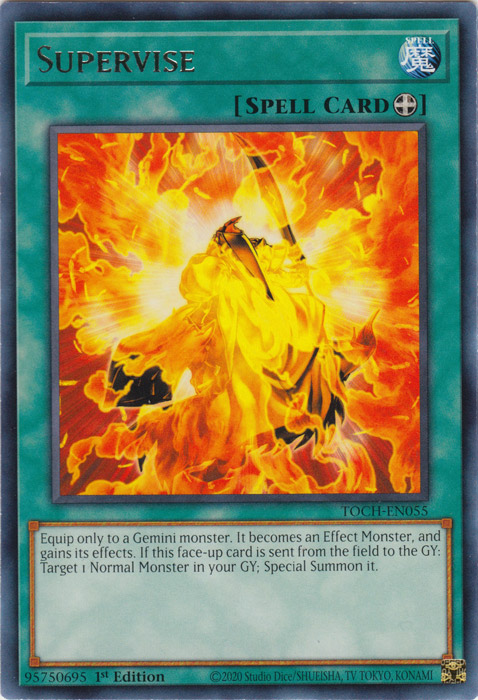 Supervise [TOCH-EN055] Rare Yu-Gi-Oh!