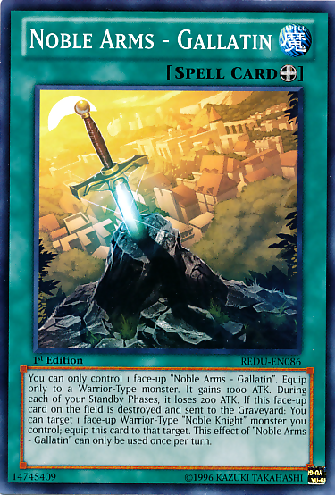Noble Arms - Gallatin [REDU-EN086] Common Yu-Gi-Oh!