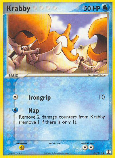 Krabby (66/112) [EX: FireRed & LeafGreen] Pokémon