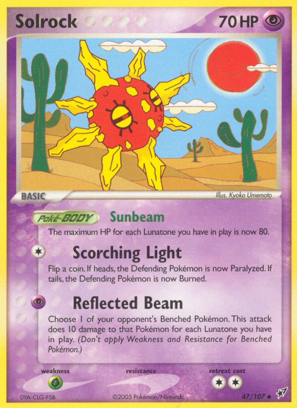 Solrock (47/107) [EX: Deoxys] Pokémon