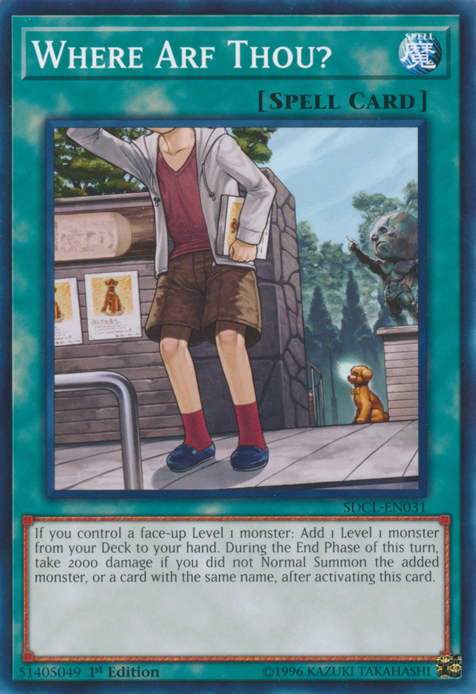 Where Arf Thou? [SDCL-EN031] Common Yu-Gi-Oh!