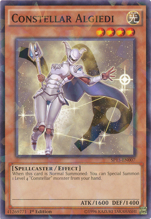 Constellar Algiedi [SP15-EN007] Shatterfoil Rare Yu-Gi-Oh!