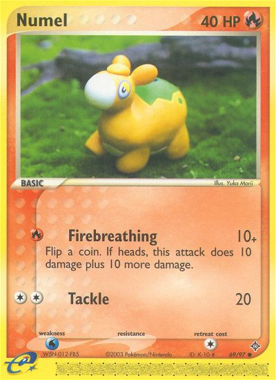 Numel (69/97) [EX: Dragon] Pokémon