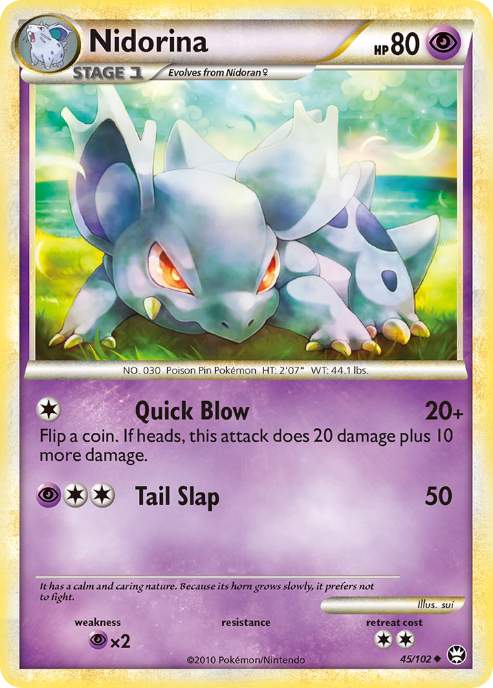 Nidorina (45/102) [HeartGold & SoulSilver: Triumphant] Pokémon