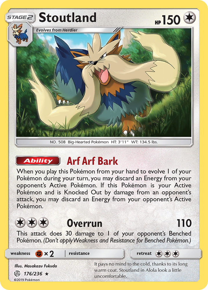 Stoutland (176/236) [Sun & Moon: Cosmic Eclipse] Pokémon