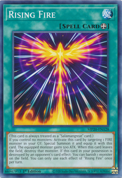 Rising Fire [MP20-EN128] Common Yu-Gi-Oh!