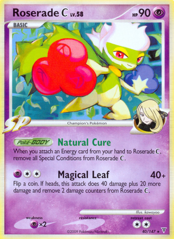 Roserade C (40/147) [Platinum: Supreme Victors] Pokémon