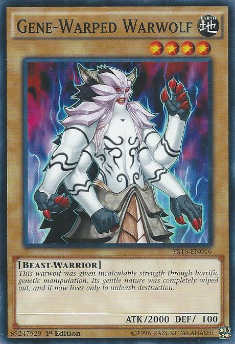 Gene-Warped Warwolf [YS16-EN016] Common Yu-Gi-Oh!