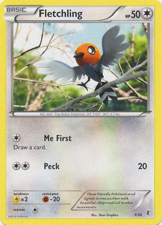 Fletchling (1/30) [XY: Trainer Kit 1 - Bisharp] Pokémon