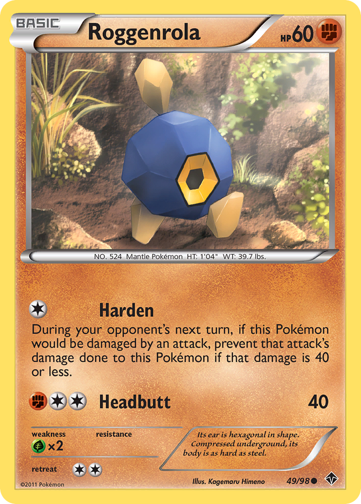 Roggenrola (49/98) [Black & White: Emerging Powers] Pokémon