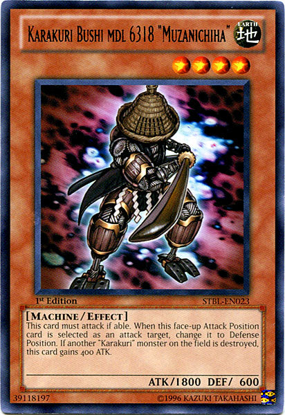 Karakuri Bushi mdl 6318 Muzanichiha [STBL-EN023] Rare Yu-Gi-Oh!