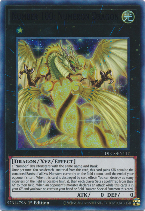 Number 100: Numeron Dragon (Purple) [DLCS-EN117] Ultra Rare Yu-Gi-Oh!