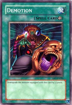 Demotion [DR1-EN084] Common Yu-Gi-Oh!