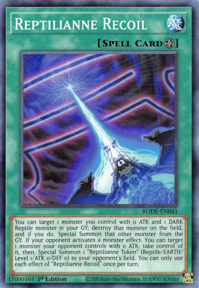 Reptilianne Recoil [BODE-EN061] Common Yu-Gi-Oh!