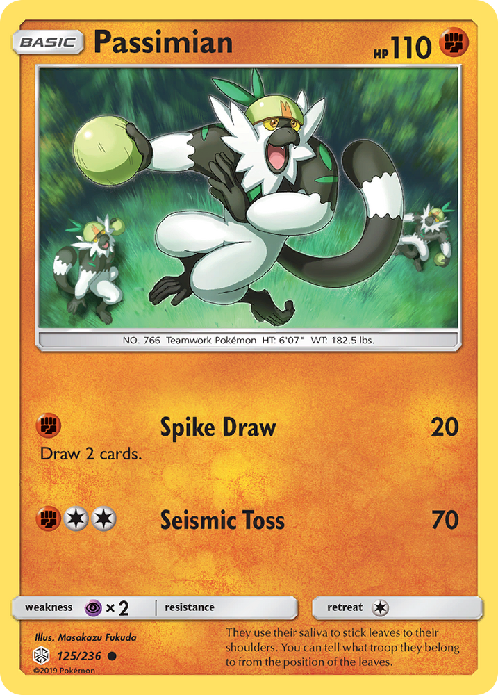 Passimian (125/236) [Sun & Moon: Cosmic Eclipse] Pokémon