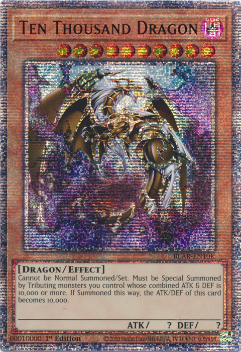 Ten Thousand Dragon [BLAR-EN10K] 10000 Secret Rare Yu-Gi-Oh!