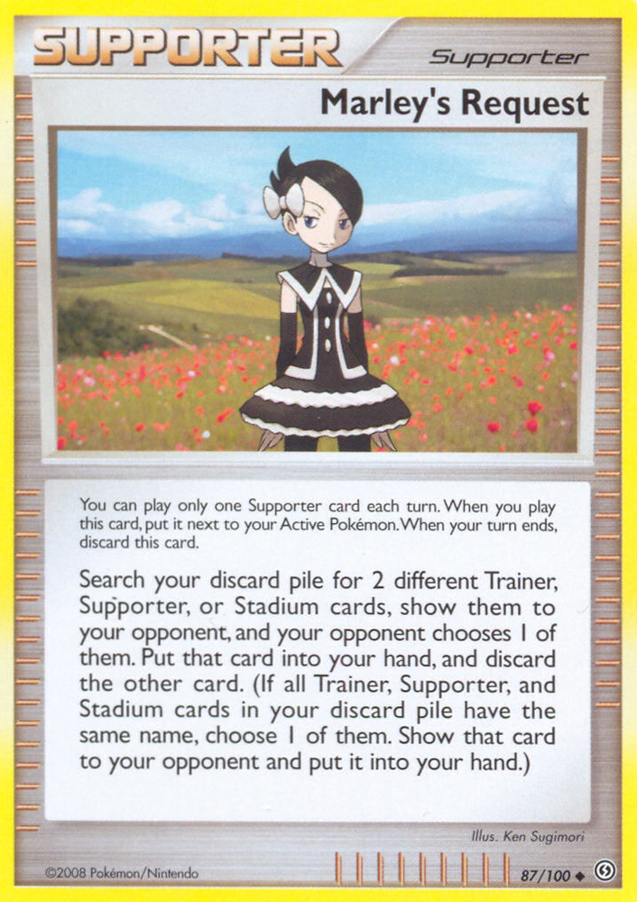Marley's Request (87/100) [Diamond & Pearl: Stormfront] Pokémon
