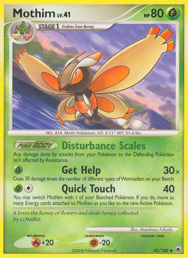 Mothim (42/100) [Diamond & Pearl: Majestic Dawn] Pokémon