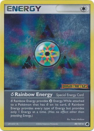 Rainbow Energy (88/101)(Delta Species) (Stamped) [EX: Dragon Frontiers] Pokémon