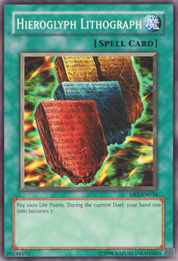 Hieroglyph Lithograph [DR1-EN034] Common Yu-Gi-Oh!