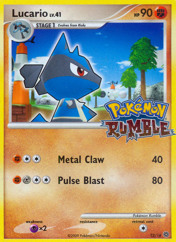 Lucario (12/16) [Pokémon Rumble] Pokémon