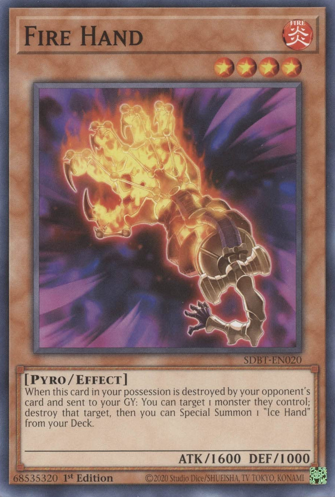 Fire Hand [SDBT-EN020] Common Yu-Gi-Oh!