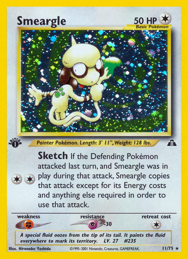 Smeargle (11/75) [Neo Discovery 1st Edition] Pokémon