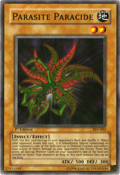 Parasite Paracide [PSV-003] Super Rare Yu-Gi-Oh!
