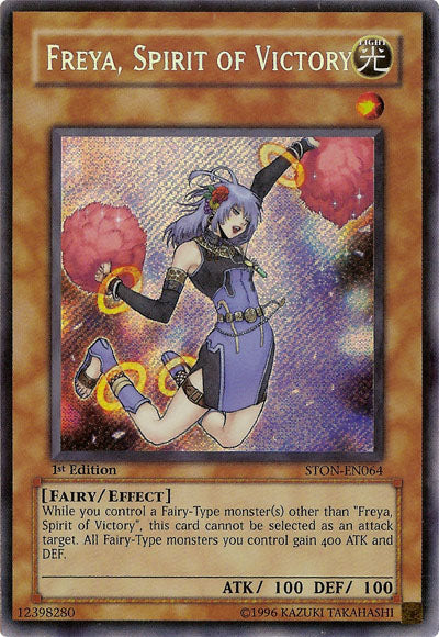 Freya, Spirit of Victory [STON-EN064] Secret Rare Yu-Gi-Oh!