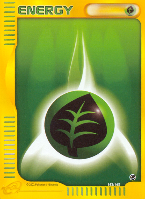 Grass Energy (162/165) [Expedition: Base Set] Pokémon