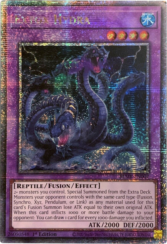Extox Hydra [BLMR-EN007] Quarter Century Secret Rare Yu-Gi-Oh!