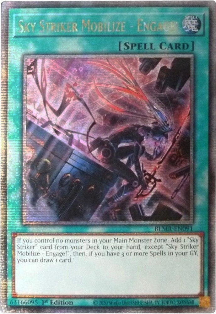 Sky Striker Mobilize - Engage! [BLMR-EN091] Quarter Century Secret Rare Yu-Gi-Oh!
