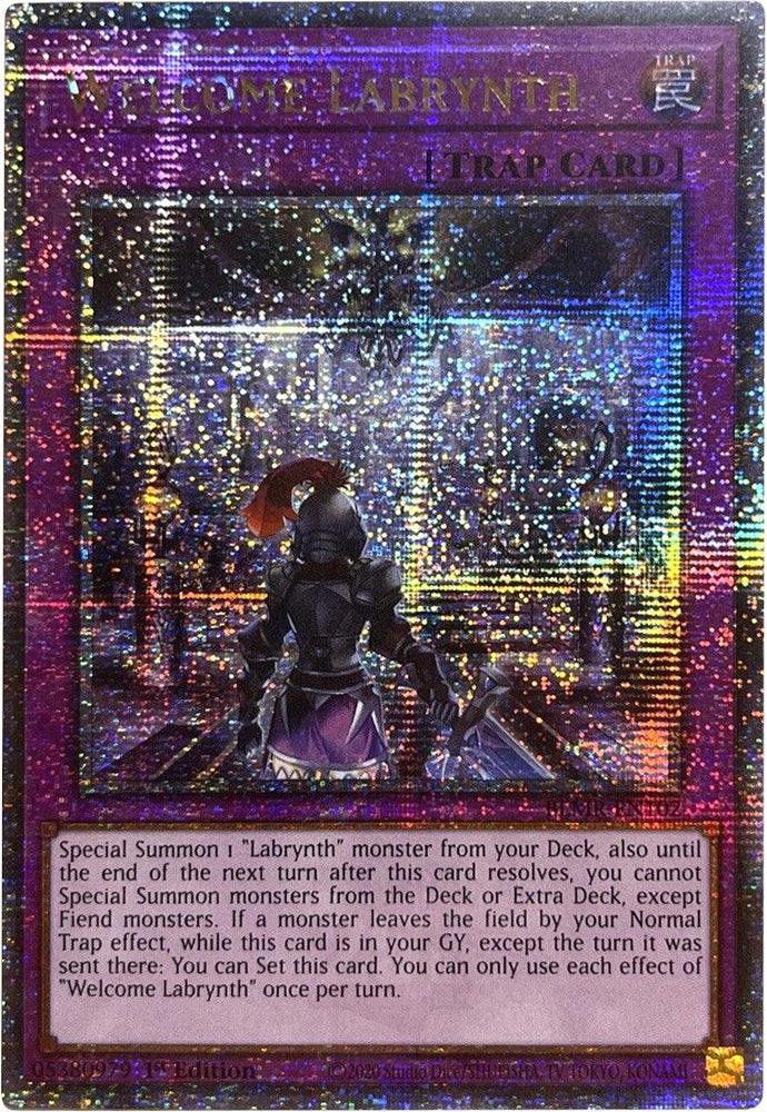 Welcome Labrynth [BLMR-EN102] Quarter Century Secret Rare Yu-Gi-Oh!