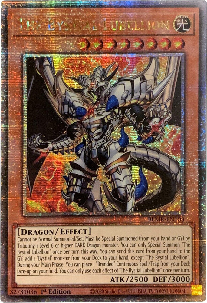 The Bystial Lubellion [BLMR-EN103] Quarter Century Secret Rare Yu-Gi-Oh!