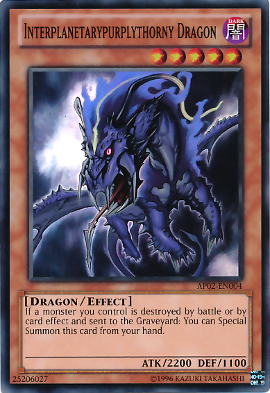 Interplanetarypurplythorny Dragon [AP02-EN004] Super Rare Yu-Gi-Oh!