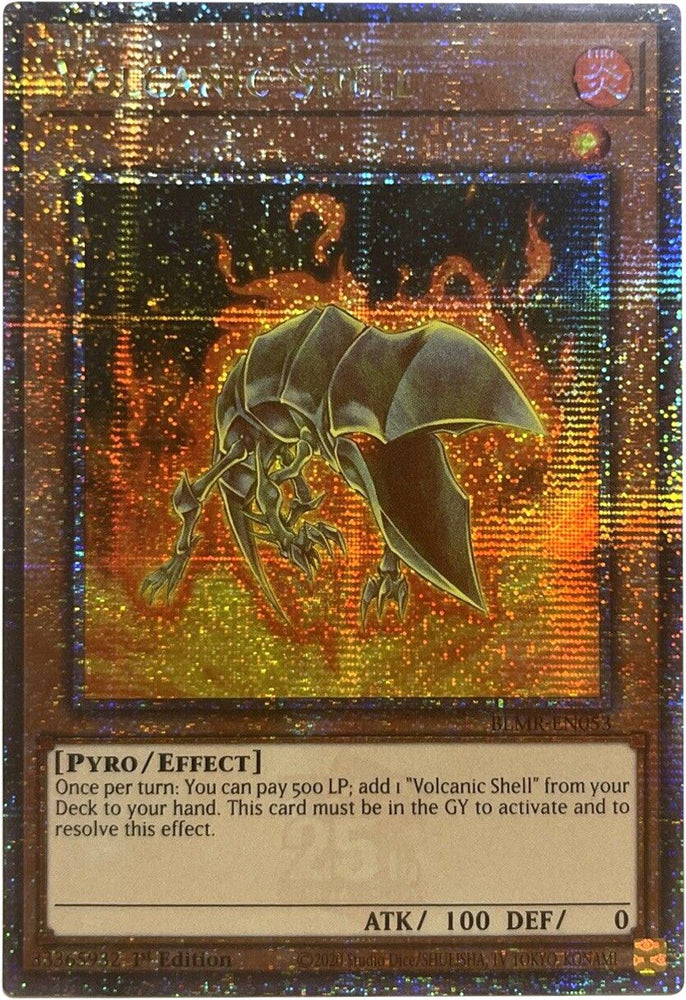 Volcanic Shell [BLMR-EN053] Quarter Century Secret Rare Yu-Gi-Oh!