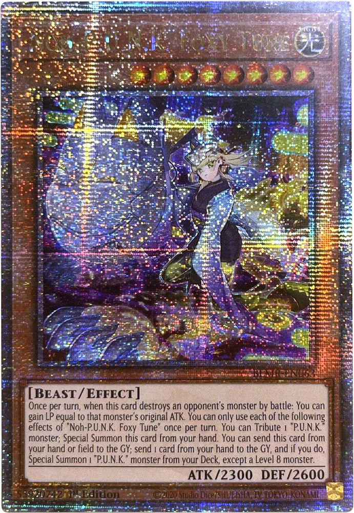 Noh-P.U.N.K. Foxy Tune [BLMR-EN063] Quarter Century Secret Rare Yu-Gi-Oh!
