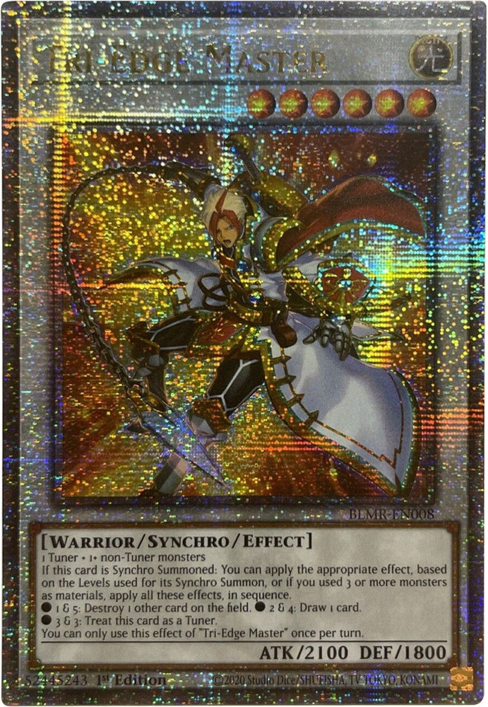 Tri-Edge Master [BLMR-EN008] Quarter Century Secret Rare Yu-Gi-Oh!