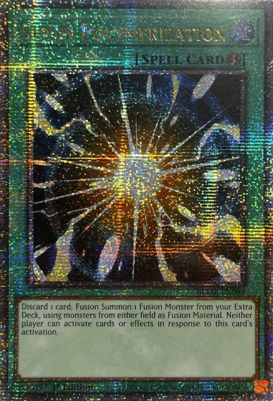 Super Polymerization [BLMR-EN089] Quarter Century Secret Rare Yu-Gi-Oh!