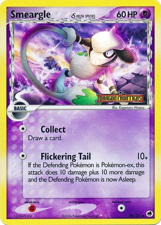Smeargle (39/101) (Delta Species) (Stamped) [EX: Dragon Frontiers] Pokémon