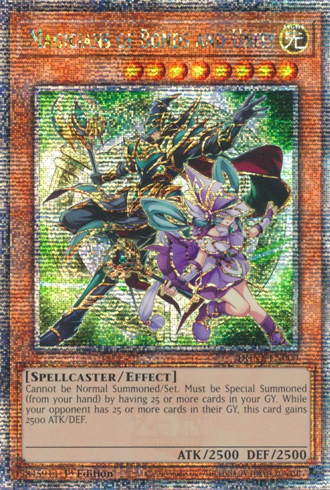 Magicians of Bonds and Unity [DUNE-EN000] Quarter Century Secret Rare Yu-Gi-Oh!