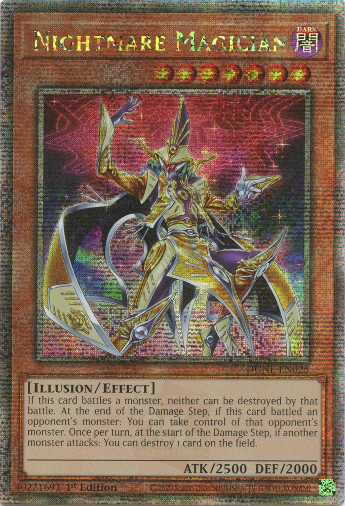 Nightmare Magician [DUNE-EN025] Quarter Century Secret Rare Yu-Gi-Oh!