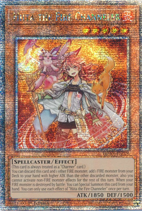 Hiita the Fire Channeler [DUNE-EN026] Quarter Century Secret Rare Yu-Gi-Oh!