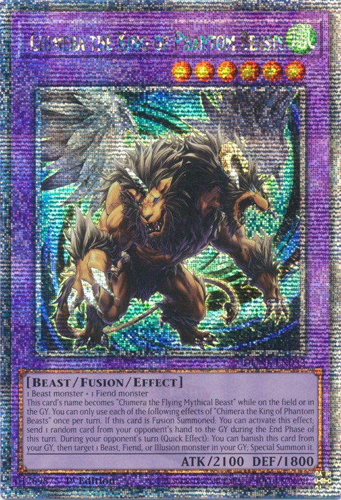 Chimera the King of Phantom Beasts [DUNE-EN033] Quarter Century Secret Rare Yu-Gi-Oh!