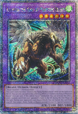 Chimera the King of Phantom Beasts [DUNE-EN033] Quarter Century Secret Rare Yu-Gi-Oh!
