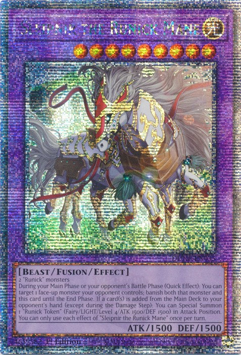 Sleipnir the Runick Mane [DUNE-EN035] Quarter Century Secret Rare Yu-Gi-Oh!