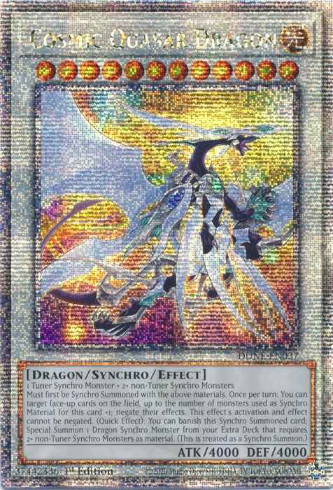 Cosmic Quasar Dragon [DUNE-EN037] Quarter Century Secret Rare Yu-Gi-Oh!