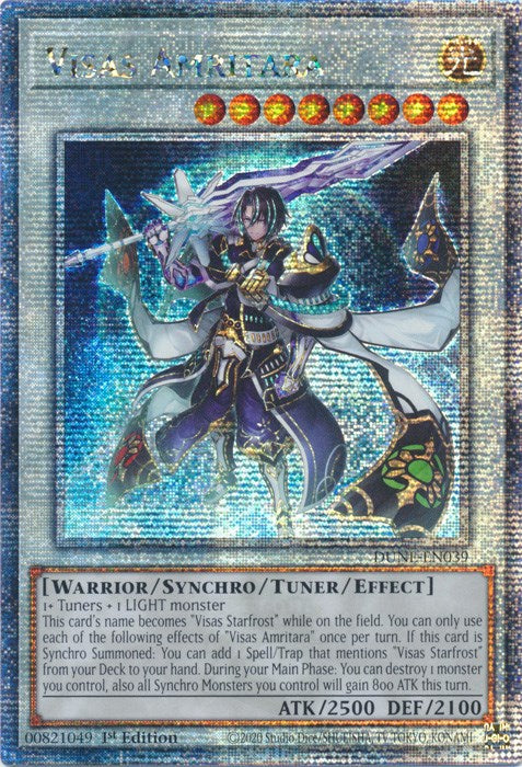 Visas Amritara [DUNE-EN039] Quarter Century Secret Rare Yu-Gi-Oh!