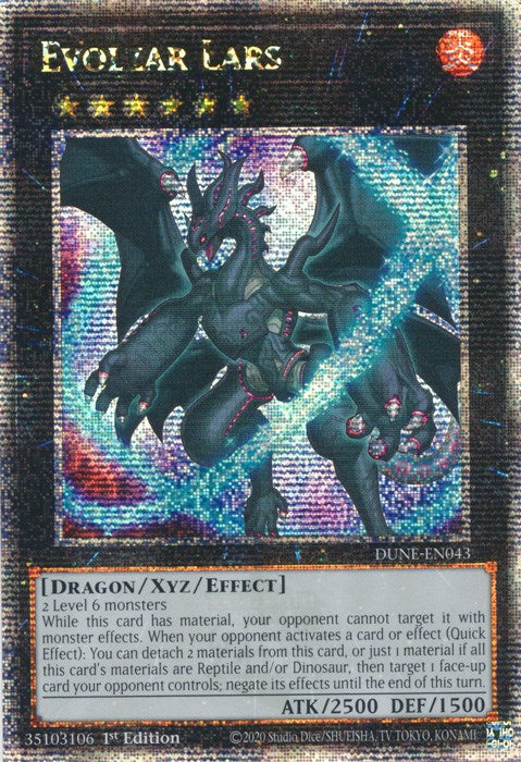 Evolzar Lars [DUNE-EN043] Quarter Century Secret Rare Yu-Gi-Oh!