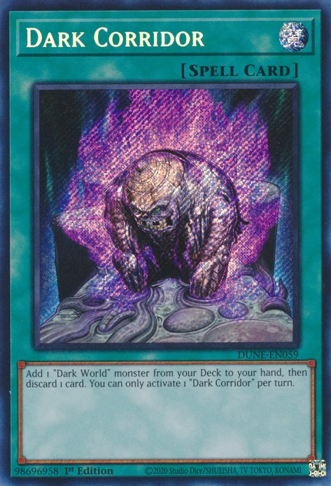 Dark Corridor [DUNE-EN059] Secret Rare Yu-Gi-Oh!